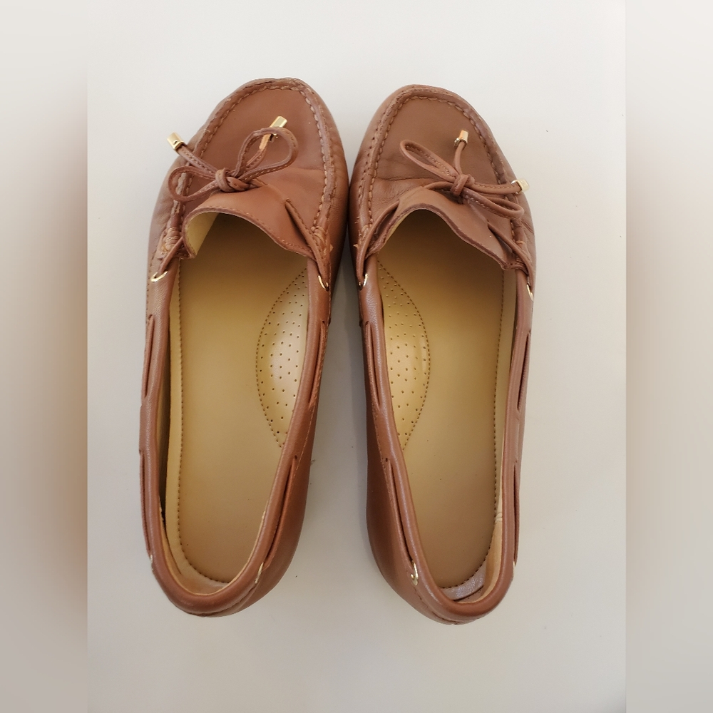 Michael Kors Daisy brown moccasin Loafers Flats Size 7 - Picture 7 of 11